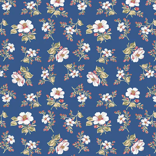 Bandana Medley - Emma - Blue 44" / 45" Fabric Per Yard The Fabric Company