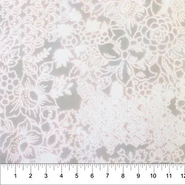 Banyan 80311-91 BARALLA WHITE SILVER 45" Fabric Per Yard Fabric Fanatics