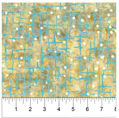 Banyan 80513-34 SUGAR CRYSTALS COPPER SKY 45" Fabric Per Yard Fabric Fanatics