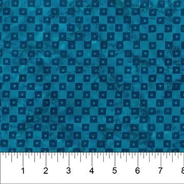 Banyan 80825-62 Winter Wonder - Blue check 45" Fabric Per Yard Fabric Fanatics