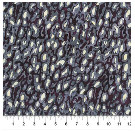 Banyan 80946-92 On the Wild Side Lots of Spots - Smoke 45" Fabric Per Yard Fabric Fanatics