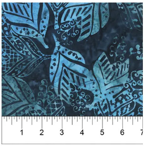 Banyan 80972-48 SWEET TUNES Packed Leaves - Denim 45" Fabric Per Yard Fabric Fanatics