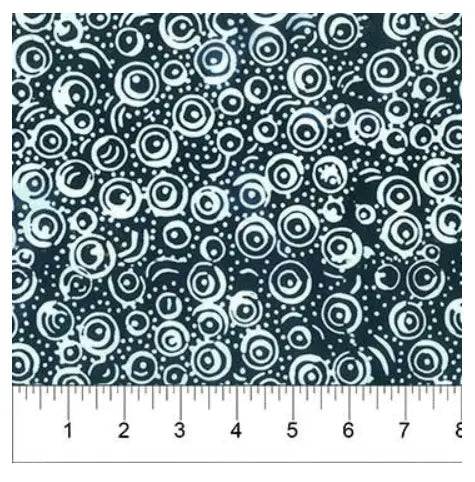 Banyan 81203-49 CLASSICS MIDNIGHT (Swirls White on Black) 45" Fabric Per Yard Fabric Fanatics