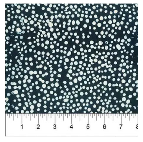 Banyan 81205-49 CLASSICS MIDNIGHT (Dots White on Black) 45" Fabric Per Yard Fabric Fanatics