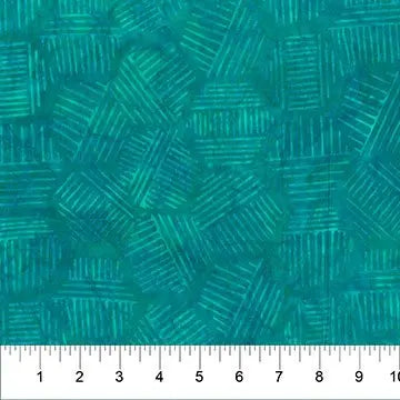 Banyan 81700-62 Hexies - Turquoise 45" Fabric Per Yard Fabric Fanatics