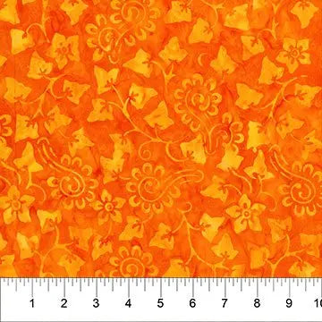 Banyan 83063-59 CITY SPIRIT - Al Fresca - Wild Orange 45" Fabric Per Yard Fabric Fanatics