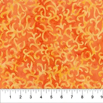 Banyan 83064-58 CITY SPIRIT - Reflection - Pumpkin 45" Fabric Per Yard Fabric Fanatics