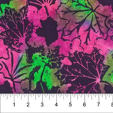 Banyan 83070-83 CHANGING SEASONS - Maple Leaves - Violet 45" Fabric Per Yard Fabric Fanatics