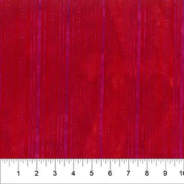 Banyan 83113-24 ROCK CANDY - Striped Dots - Lipstick Red 45" Fabric Per Yard Fabric Fanatics