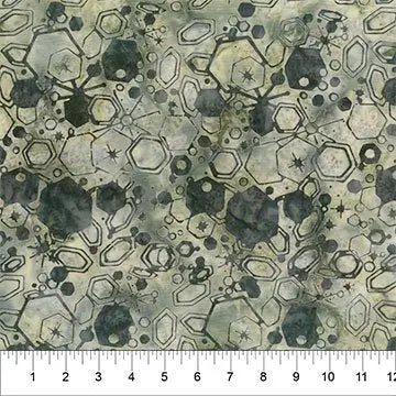 Banyan 83142-77 Quilting Is My Voice - Hexy Bursts - Artichoke 45" Fabric Per Yard Fabric Fanatics