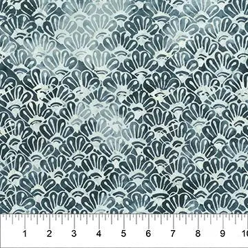 Banyan 83184-93 GARDEN SPIRIT Floral Fan - Gray 45" Fabric Per Yard Fabric Fanatics