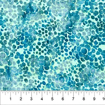 Banyan 83241-63 - NATURE'S BEAUTY - Stone Walkway - Teal 45" Fabric Per Yard Fabric Fanatics