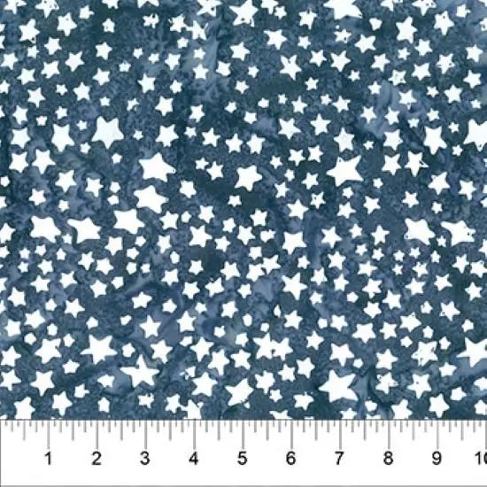 Banyan 83285-980 ARCTIC FUN Stars - Stormy Weather 45" Fabric Per Yard Fabric Fanatics