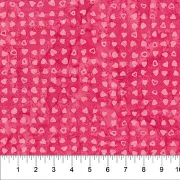 Banyan 83321-23 - LOVE NOTES - Tiny Scatter - Hot Pink 45" Fabric Per Yard Fabric Fanatics