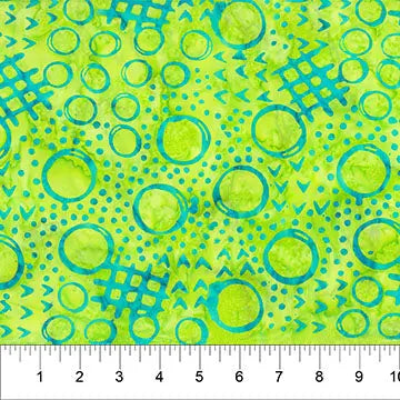 Banyan 83390-71 - JITTERBUG - Main Doodle - Lime Green 45" Fabric Per Yard Fabric Fanatics