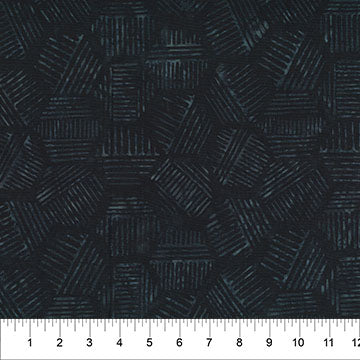 Banyan Onyx Hexies Neutral Cotton 44"/45" Fabric Per Yard