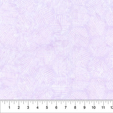 Banyan Pastel Purple Hexies Neutral Cotton 44"/45" Fabric Per Yard