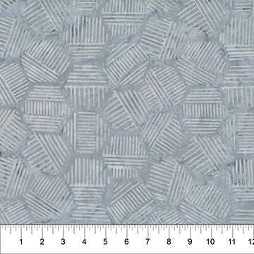 Banyan Smoke Hexies Neutral Cotton 44"/45" Fabric Per Yard