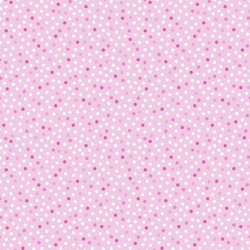 Barely Basics Lots a Dots Quilting Cuddle Blush Fabric Per Yard