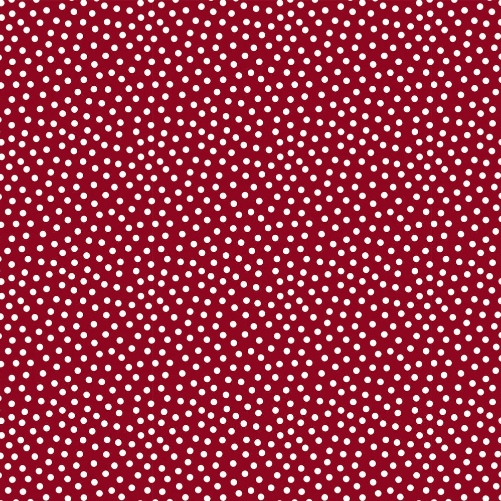 Barely Basics Lots a Dots Quilting Cuddle Cardinal Fabric Per Yard