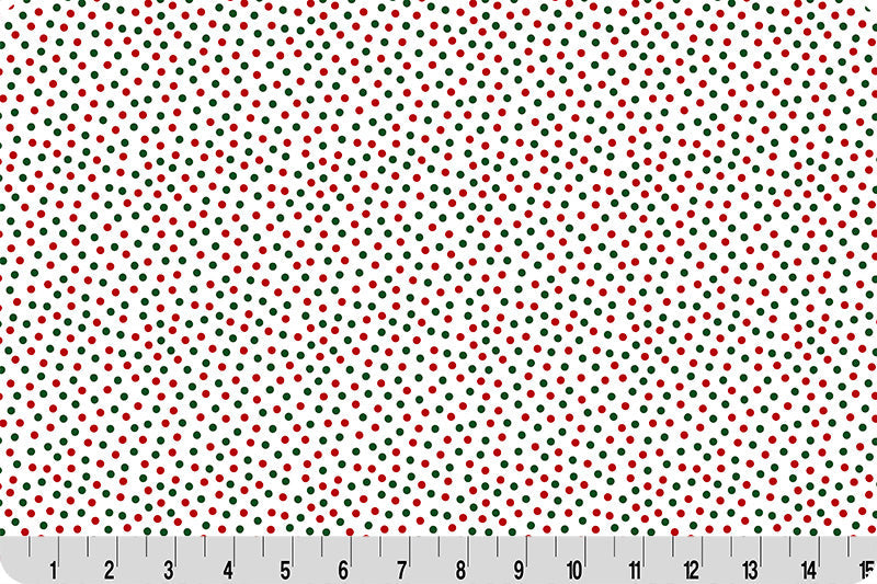 Barely Basics Lots a Dots Quilting Cuddle Christmas Fabric Per Yard