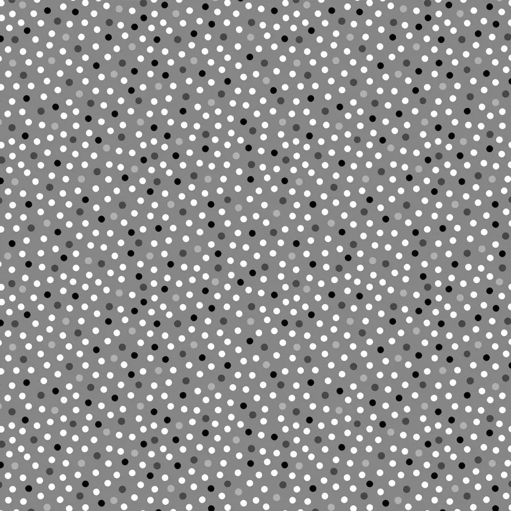 Barely Basics Lots a Dots Quilting Cuddle Gray Fabric Per Yard Shannon Fabrics