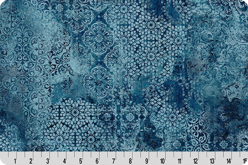 Barely Basics Stone Wash Quilting Cuddle Dark Sea Fabric Per Yard