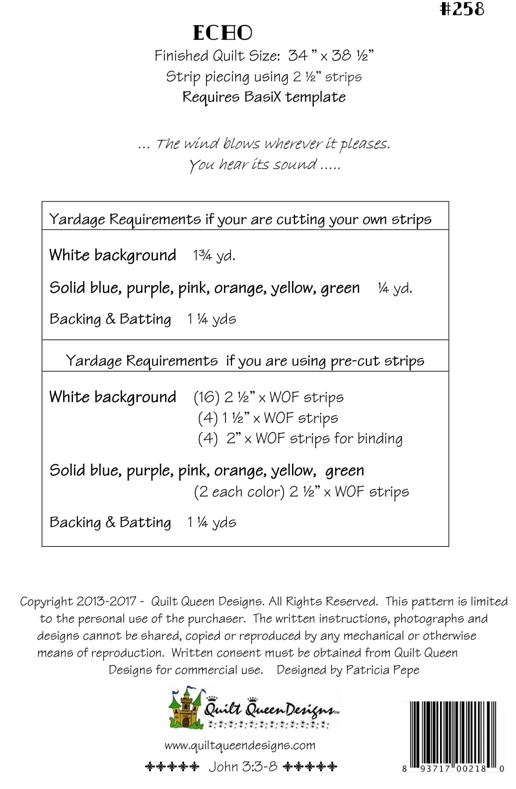 BasiX Echo Pattern Cactus Queen Quilt Company