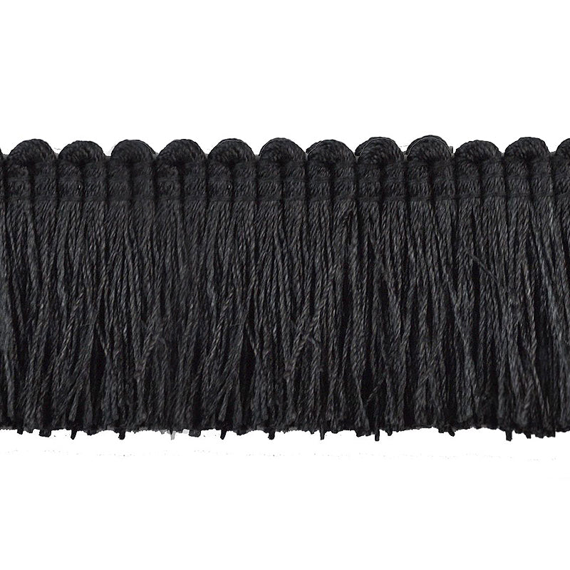 Basics Collection - 1 1/2" Brush Fringe (25 YD ROLL) - BF-4900-02 Black