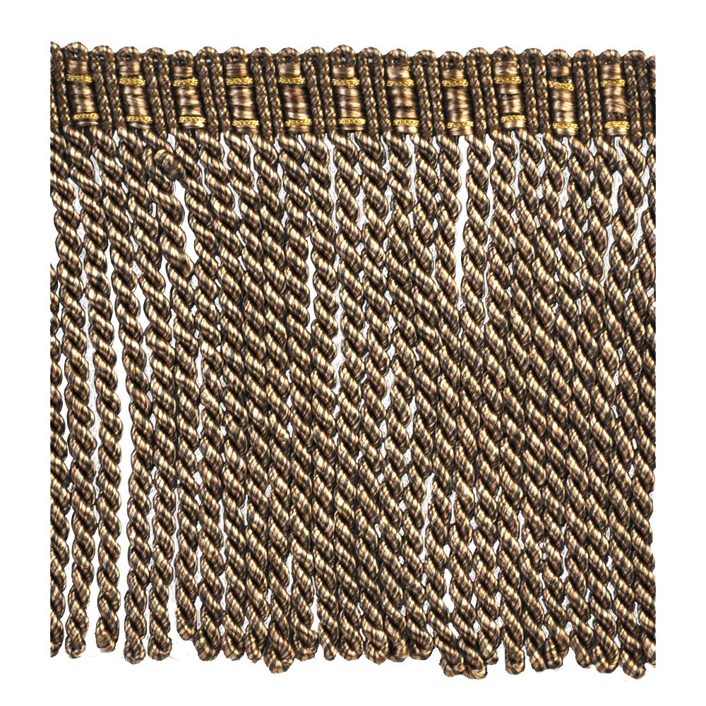 Basics Collection - 6" Bullion Fringe (25 Yard Roll) - BF-4901-38/06 Toffee and Brown