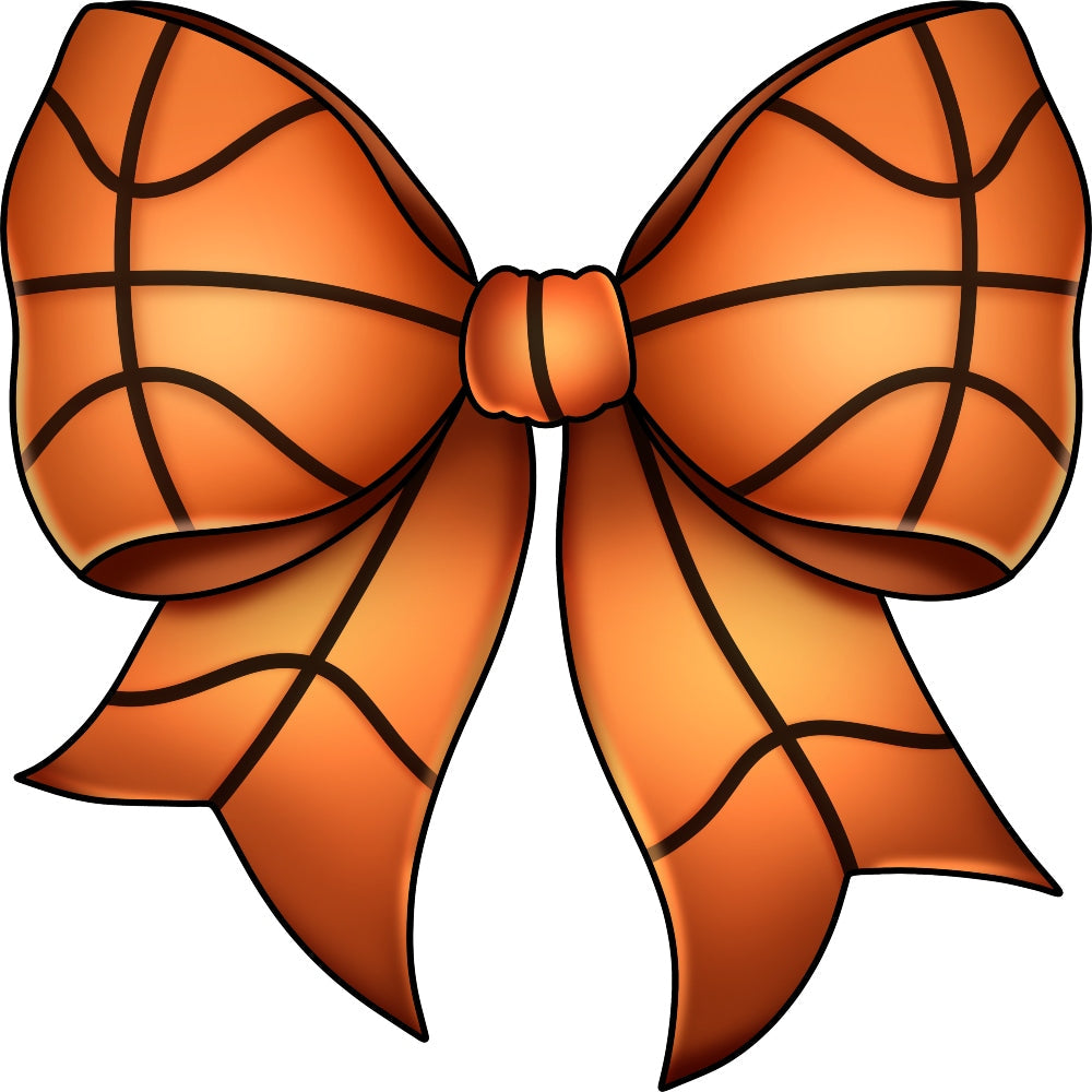 Basketball Bow Fabric Panel