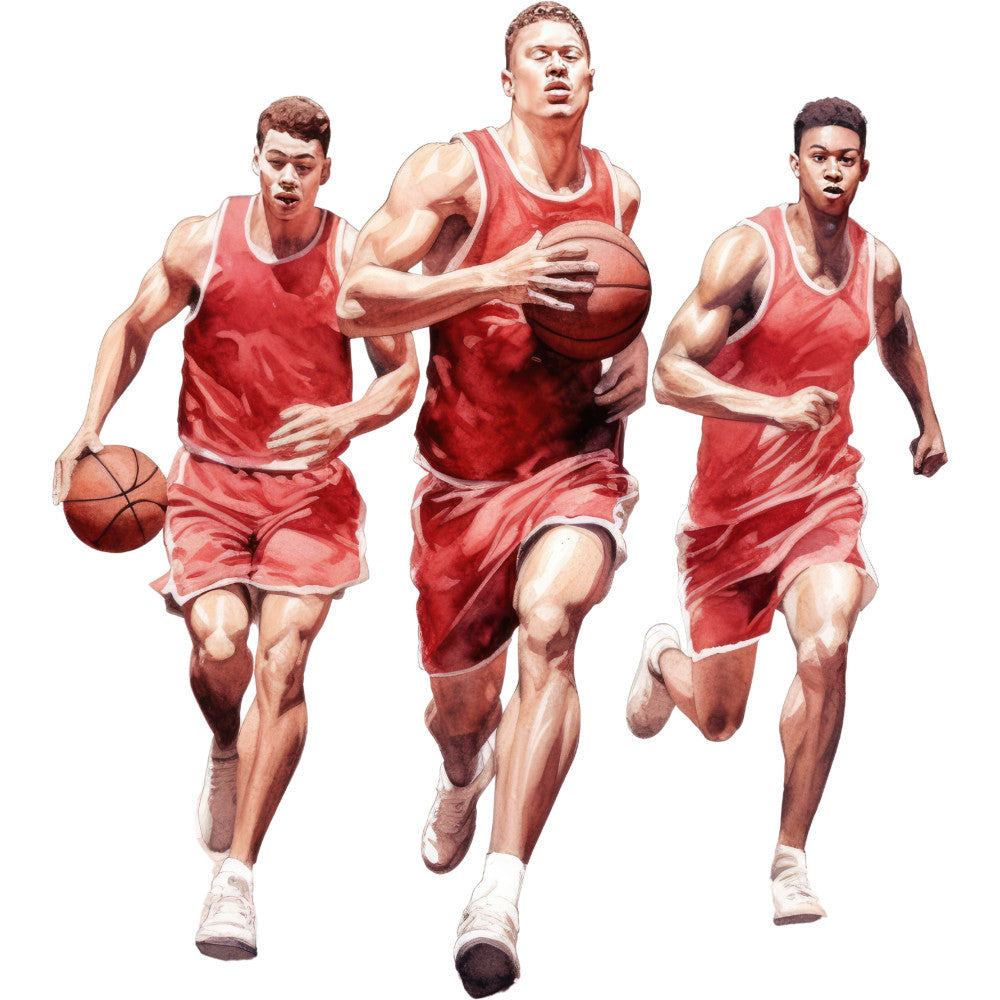 Basketball Game Fabric Panel 16
