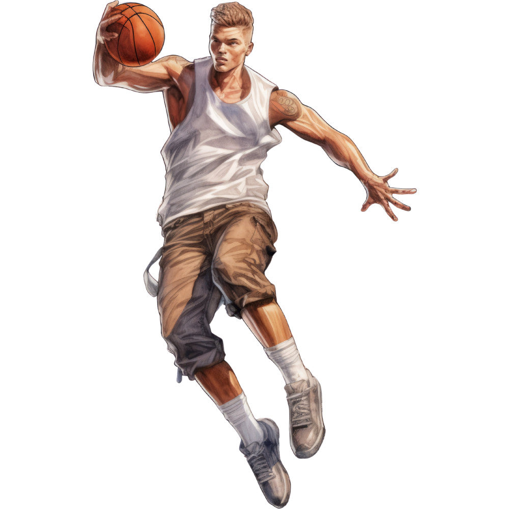 Basketball Game Fabric Panel 29