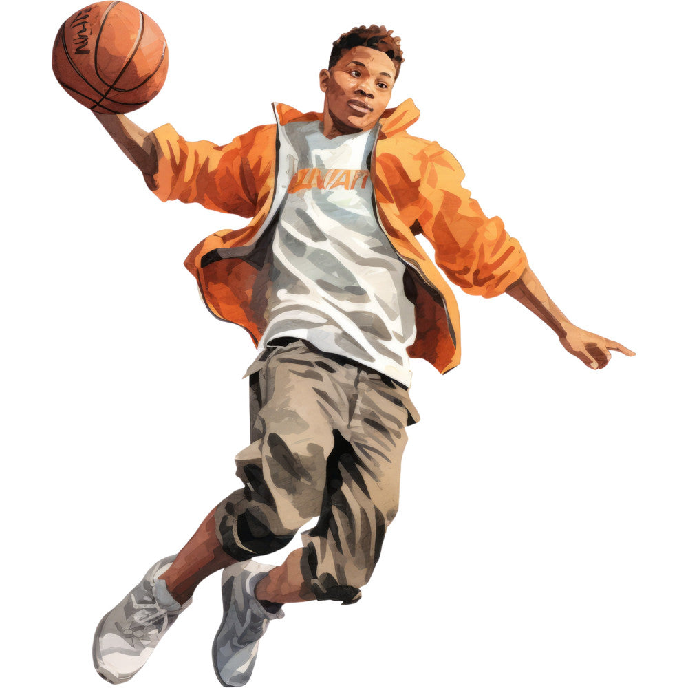 Basketball Game Fabric Panel 30