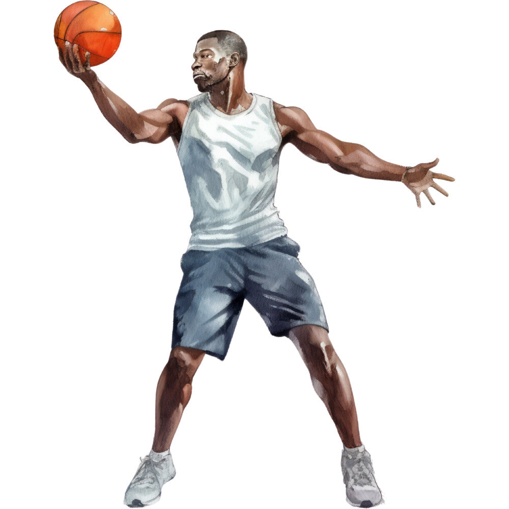 Basketball Game Fabric Panel 34
