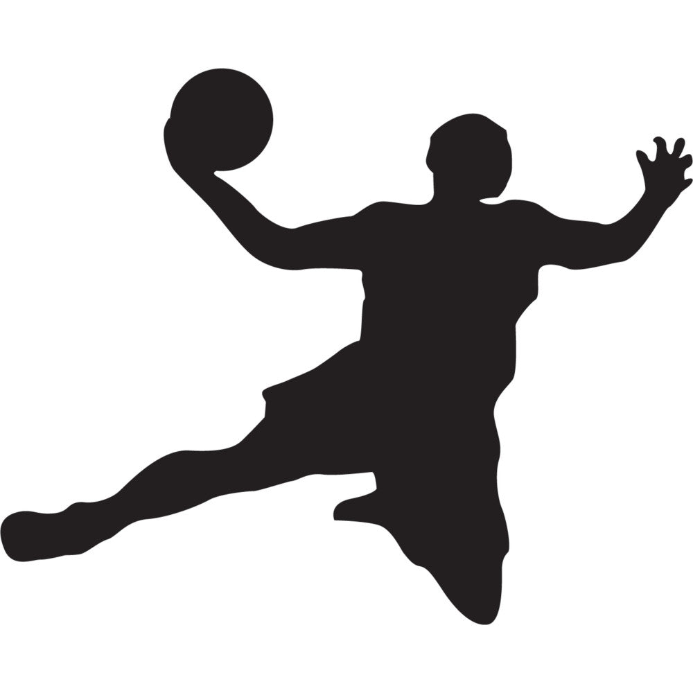 Basketball Player Silhouette Fabric Panel 9