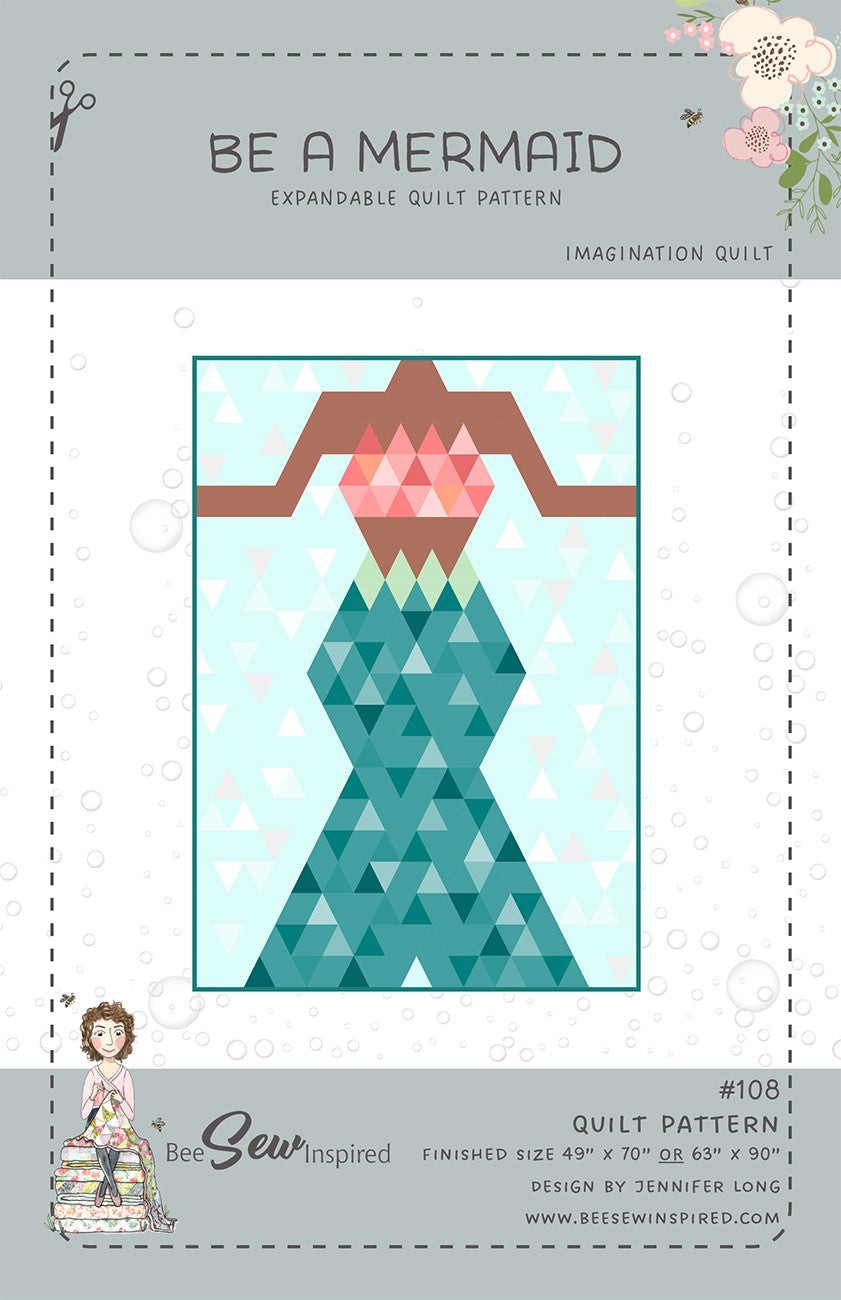 Be A Mermaid - Quilt Pattern - Linda's Electric Quilters