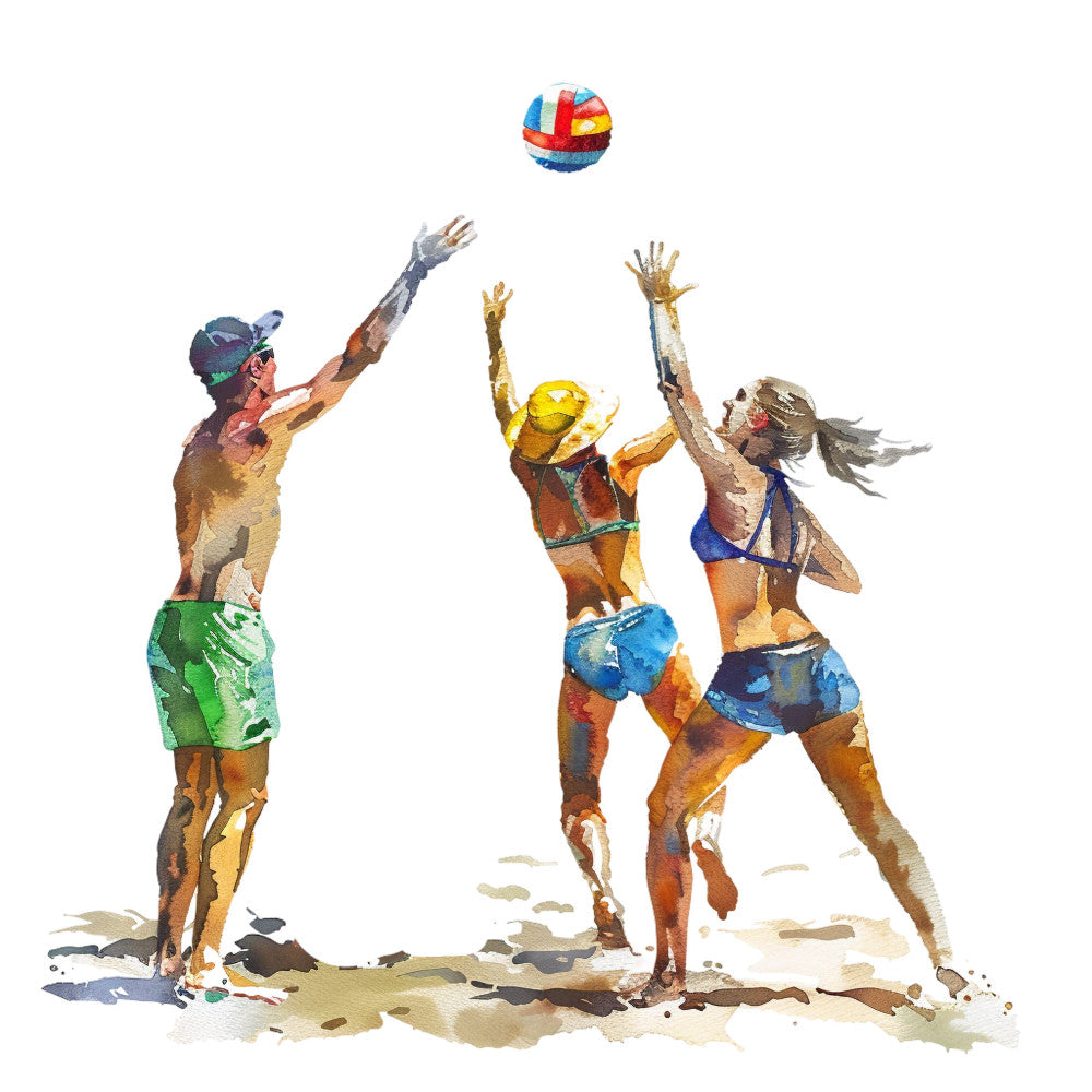 Beach Volleyball Fabric Panel 14