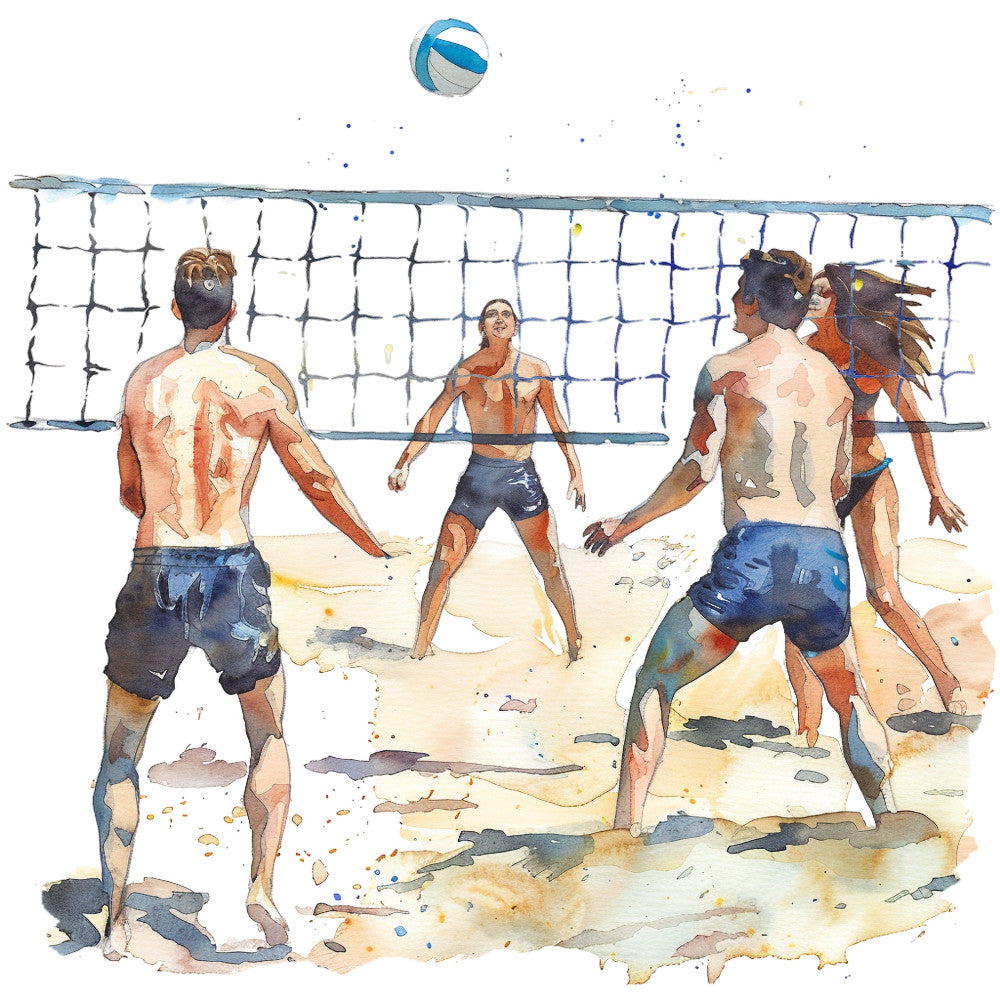 Beach Volleyball Fabric Panel 18