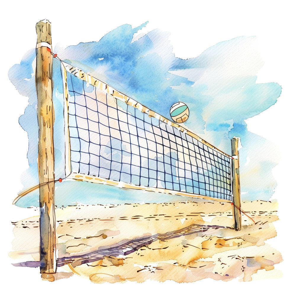 Beach Volleyball Fabric Panel 30