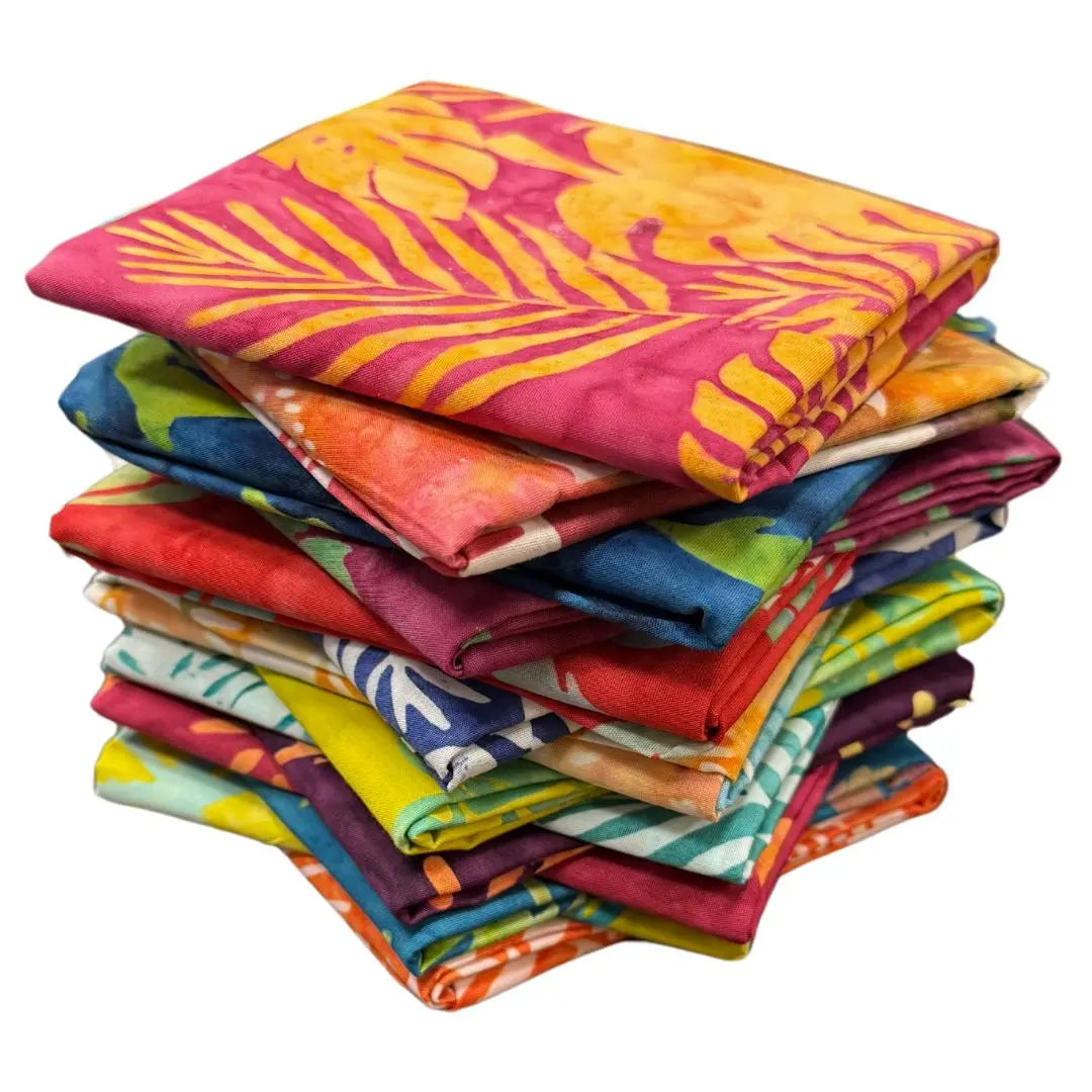 Beachy Batiks Fat Quarter Bundle - Set of 14 Linda's Electric Quilters