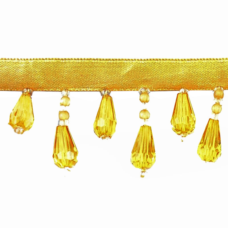 Beaded Fringe - 1 1/2" width (15 Yard Roll) - BB-902-90 Amber