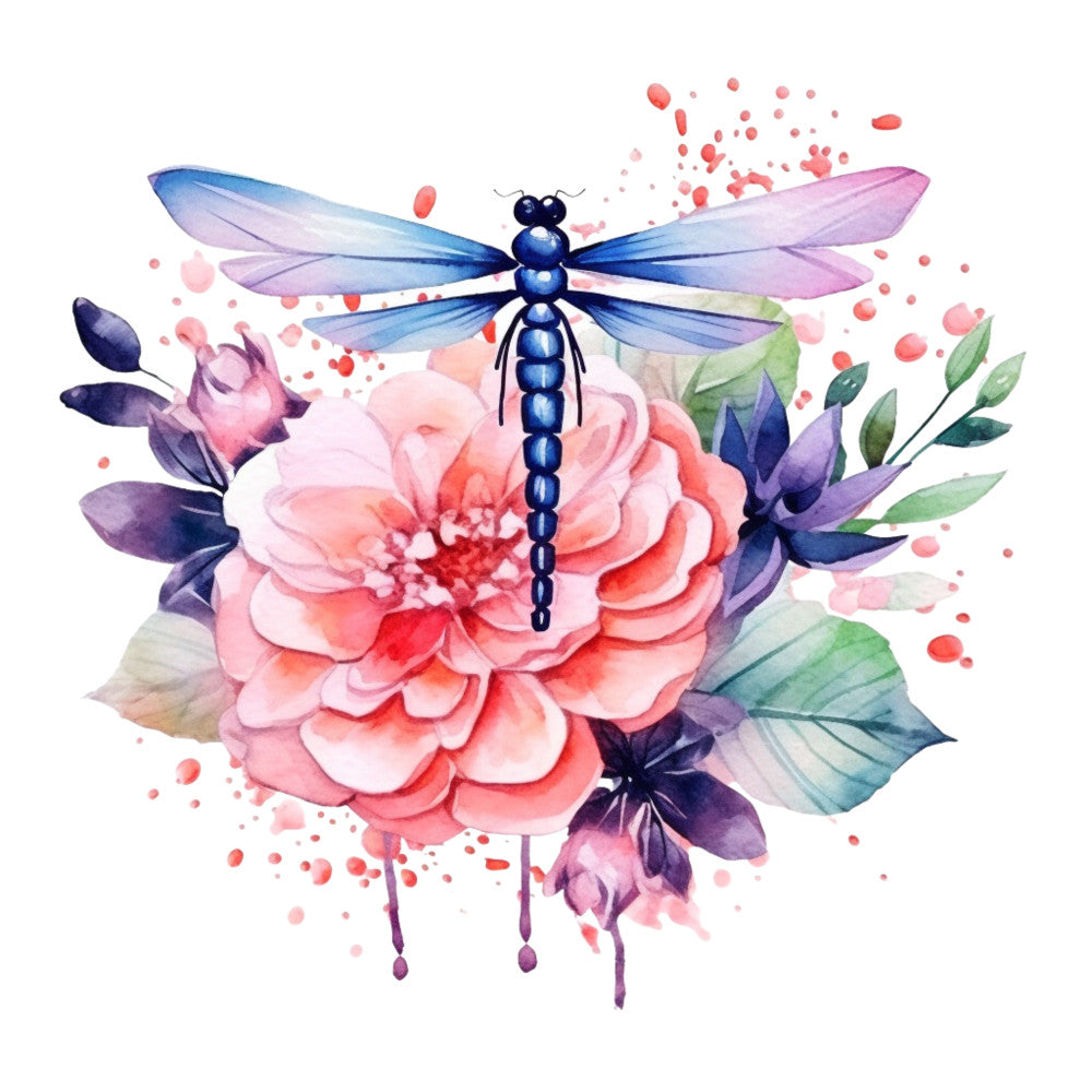 Beautiful Dragonfly Fabric Panel 5 QuiltingFabricPanels