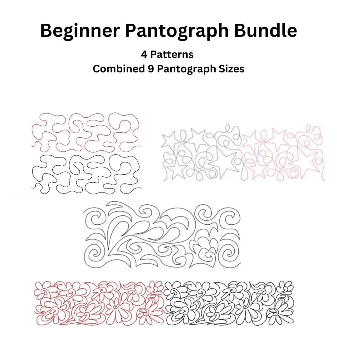 Beginner Paper Pantograph Bundle Set Linda's Electric Quilters