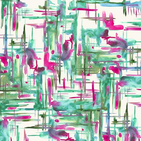 Beige Fiesta Boho Irregular Plaid Wideback Cotton Fabric