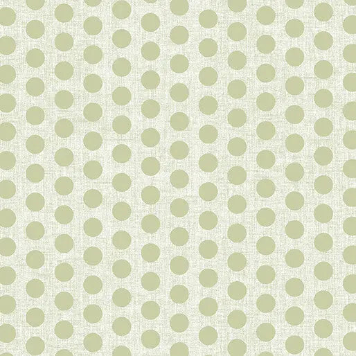 Beige Linen Dot Sage Cotton Wideback Fabric per yard - Linda's Electric Quilters