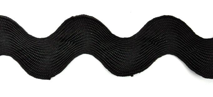 Belagio 2 1/4?¢Ç¨¬ù Black 38MM Rainbow Collection Ric Rac Trim, x 15 yd