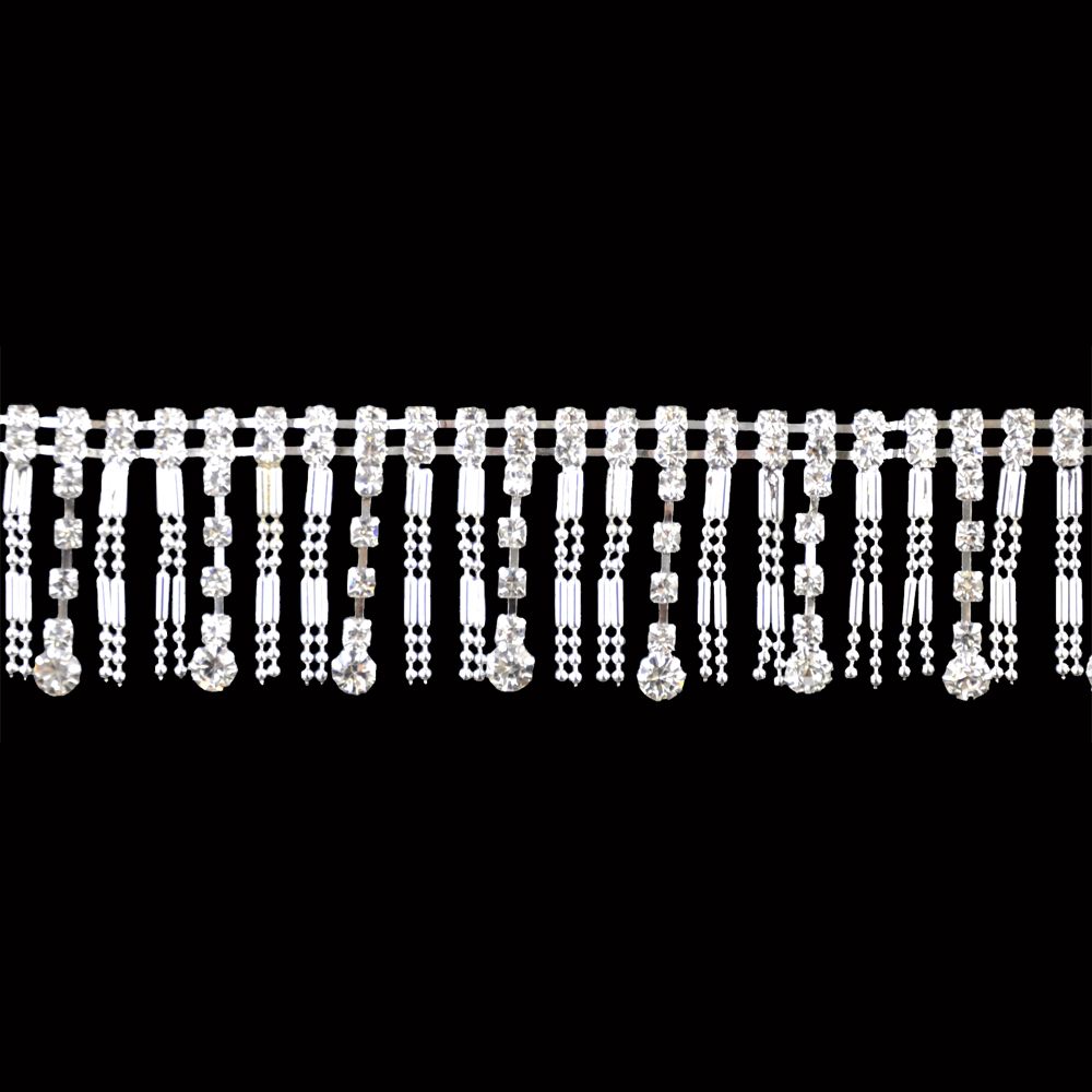 Belagio Enterprises - 1 1/4" Width High-End Rhinestone Trim (5 Yard Roll) - BR-443-11