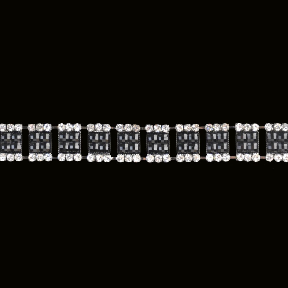 Belagio Enterprises - 1/2" Width High-End Rhinestone Trim (5 Yard Roll) - BR-407