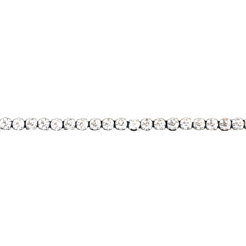Belagio Enterprises - 1/8" Width Rhinestone Trim without Mesh Lip (12 Yard Roll) - BR-444-11